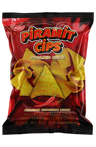 Acı Biber Aromalı Piramit Cips