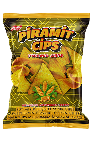 Süt Mısır Aromalı Piramit Cips